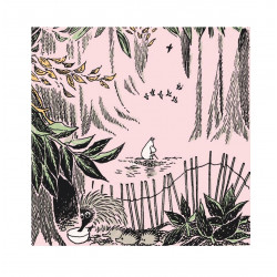 Moomin Paper Napkins In the Wild Pink 20 pcs 24 cm