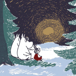 Moomin Paper Napkins Comet Blue 20 pcs 33 cm