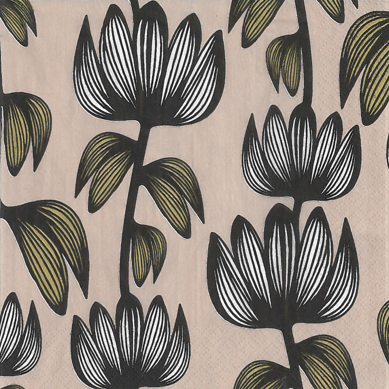 Finlayson Paper Napkins Alma Beige 20 pcs 33 cm