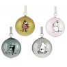 Moomin Set of 4 Christmas Ball  7 cm Gift Box