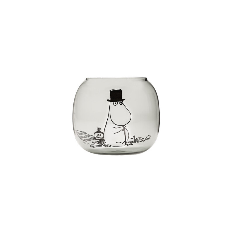 Moomin Tea Light Holder Bowl Moominpappa Grey 11 x 9.5 cm