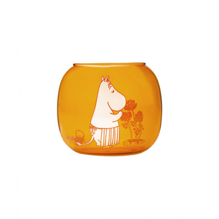 Moomin Tea Light Holder Bowl Moominmamma Amber 11 x 9.5 cm