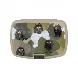 Moomin Snack Lunch Box Hiding Olive Green