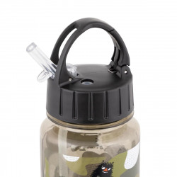 Moomin Hiding Olive Green Plastic Drinking Bottle 3.5 dl