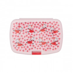Moomin Lively Pink Snack Lunch Box