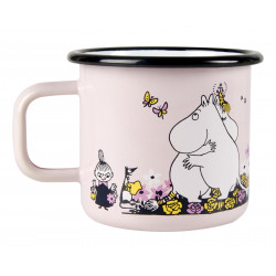 Moomin Love Enamel Mug Hug Pink 0.37 L Muurla Outlet 40%