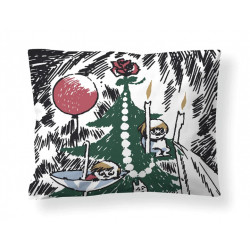 Moomin Sateen Pillowcase Christmas Tree 50 x 60 cm Finlayson