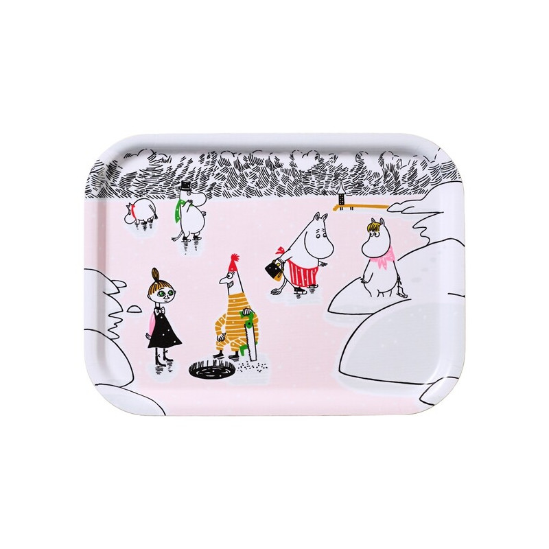 Moomin Birch Tray Winter Wonders Arabia 2022 20 x 27 cm