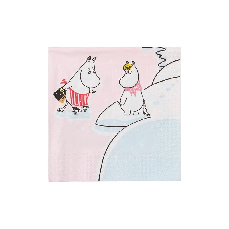 Moomin Arabia Winter Wonders Napkins Winter 2022 33 x 33 cm 20 pcs 
