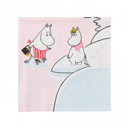 Moomin Arabia Winter Wonders Napkins Winter 2022 33 x 33 cm 20 pcs 