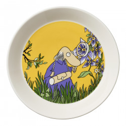 Moomin Plate Hemulen Hemuli 19 cm Yellow Lilac Arabia 2023