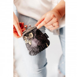 Moomin Vinssi Purse Dreaming Yellow Grey