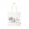 Moomin Diver White Flat Totebag Ecobag Cotton