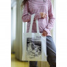 Moomin Gulf of Finland White Flat Totebag Ecobag Cotton
