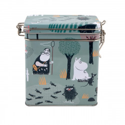 Moomin Espresso Coffee Tea Tin Box Forest Walk Green