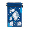 Moomin Coffee Tea Tin Box Basic Moomintroll Blue