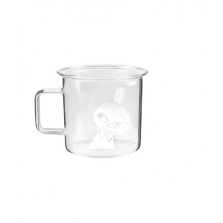 Moomin Borosilicate Glass Mug Little My 0.35 L Clear White