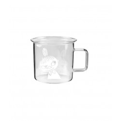 Moomin Borosilicate Glass Mug Little My 0.35 L Clear White