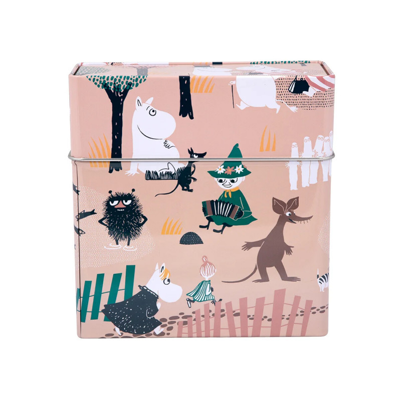 Moomin Forest Walk Pink Filter Bags Tin Box
