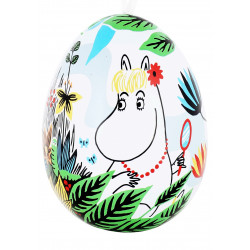 Moomin on the Meadow Decorative Tin Egg Snorkmaiden 7 x 5 cm