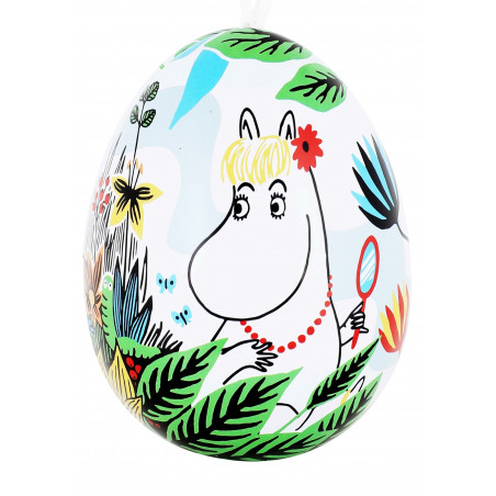 Moomin on the Meadow Decorative Tin Egg Snorkmaiden 7 x 5 cm