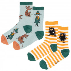 Moomin Friend Socks 2-Pack Orange