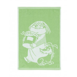 Moomin Miska and Surku Green Hand Towel 30 x 50 cm