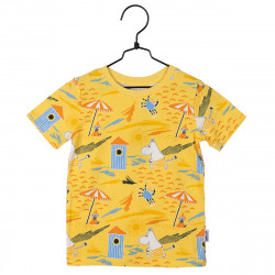 Muumi Rapu-t-paita keltainen