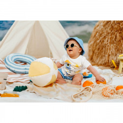 Moomin Shorts Set Stripe Pale Blue