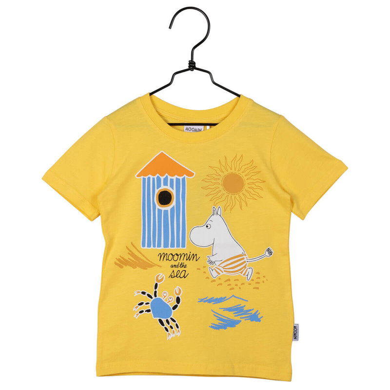 Moomin On The Beach T-Shirt Yellow