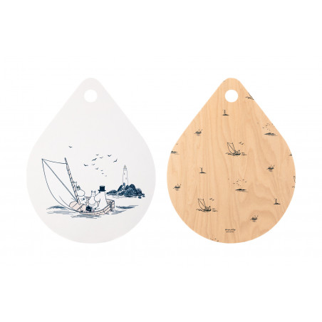 Moomin Chop and Serve Board Birch Veneer Sailors 21 x 27 cm