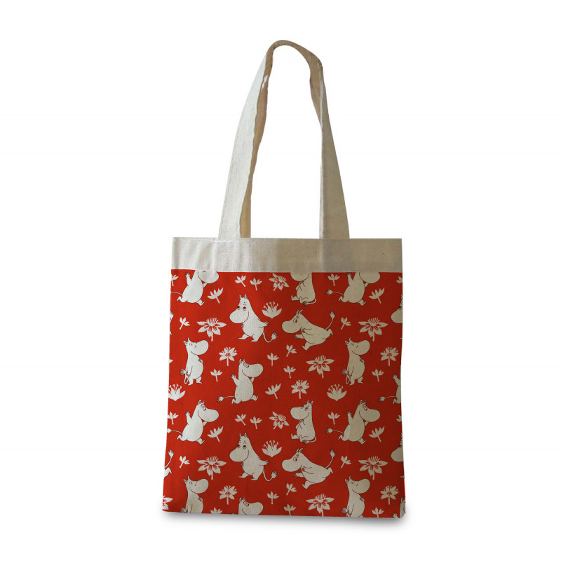 Moomin Shopping Bag Moomin Troll Red Optodesign