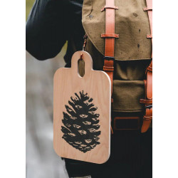 Nordic Chop and Serve 21 x 31 cm Nordic The Pine Cone and The Birch Leaf