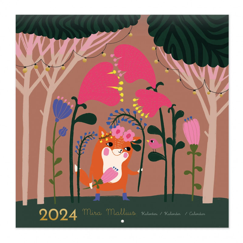 Mira Mallius 2024 Wall Calendar Putinki 30 x 30 cm