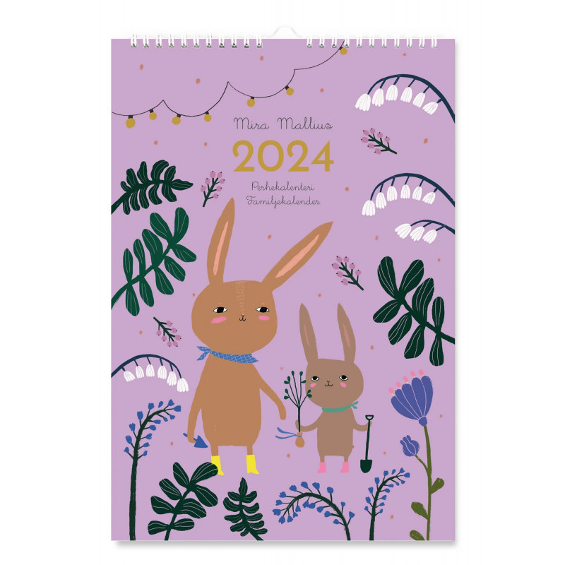 Mira Mallius 2024 Family Calendar Putinki  23 x 34 cm