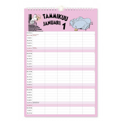 Moomin 2024 Family Calendar Putinki 23 x 34 cm