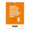 Moomin Yearless Wall Calendar with Text 23 x 34 cm Putinki