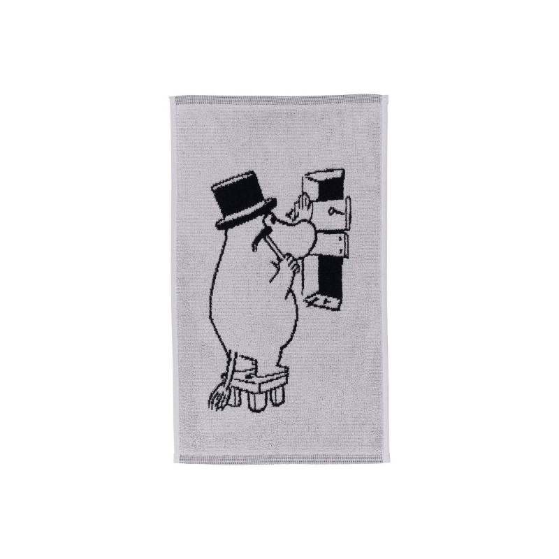 Moomin Hand Towel 30x50cm Moominpappa Grey