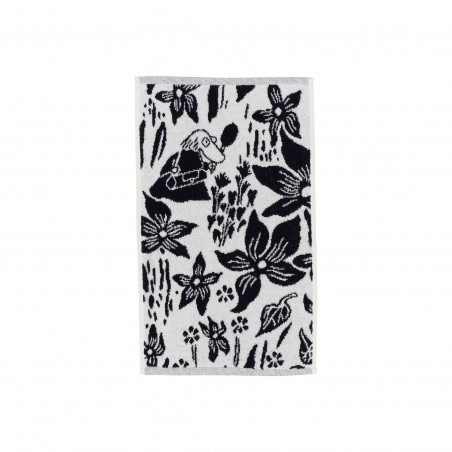 Muumi käsipyyhe 30x50cm Lilja musta/valkoinen