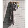 Moomin Hand Towel 30x50cm Lilja Black White