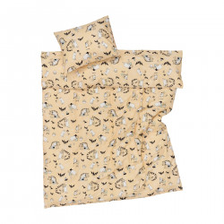 Moomin Duvet Cover Pillowcase Set 150x210cm Moomin Family Beige