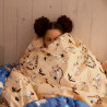 Moomin Duvet Cover Pillowcase Set 150x210cm Moomin Family Beige