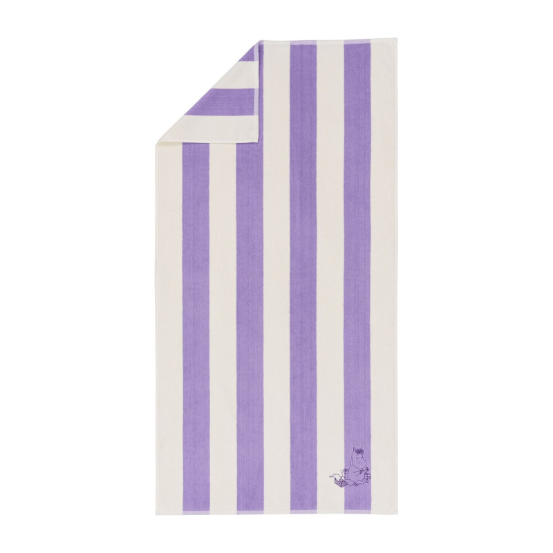 Moomin Bath Towel 70x140cm Snorkmaiden Purple Stripe