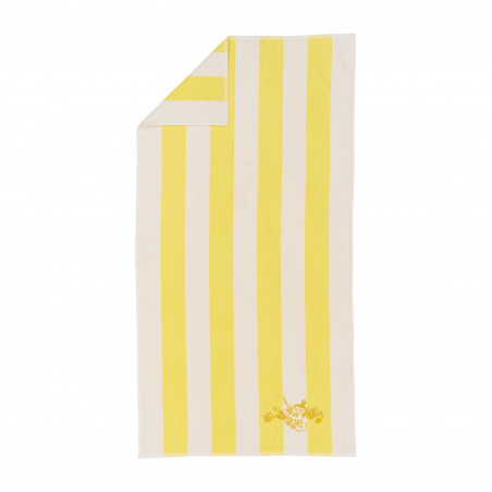 Moomin Bath Towel 70x140cm Little My Yellow Stripe