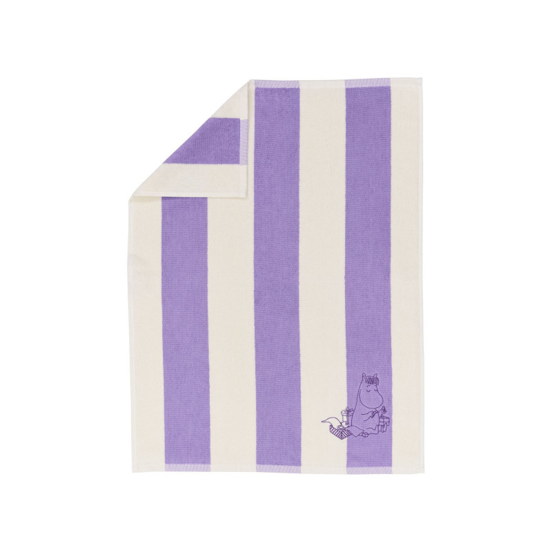 Moomin Hand Towel 50x70cm Snorkmaiden Purple Stripe
