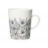 Krokus Crocus Mug Black and White 0.5 L Arabia