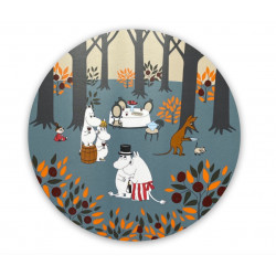 Moomin  Pot Coaster Autumn Leaves Grey 21 cm
