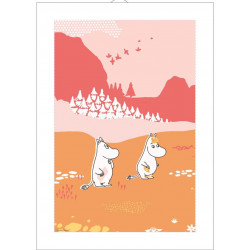 Moomin Kitchen Tea Towel Treasure Hunt 50 x 70 cm