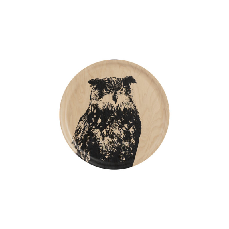 Nordic Birch Round Tray 35 cm Eagleowl