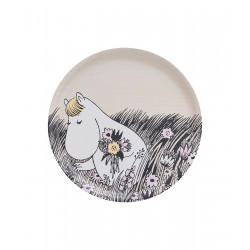 Moomin Birch Round Tray 35 cm Summer Nights